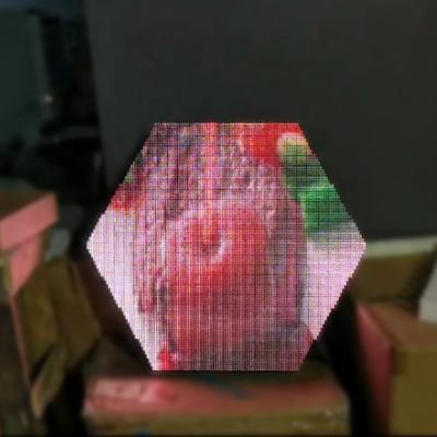 China Indoor Outdoor Custom Triangle Led Display Custom Triangle Led Module Triangle Cone Hexagon Led Display for sale