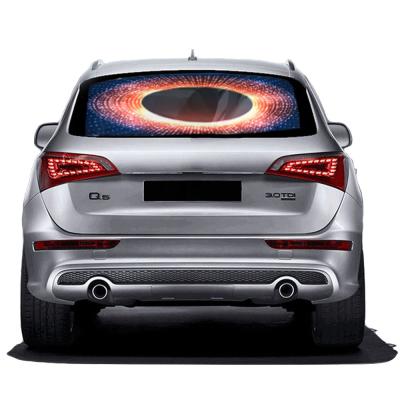 China Indoor P2.6 - 5.2 HD Video Taxi Car Bus Transparent Full Color Glass Window Led Display Screen Indoor for sale