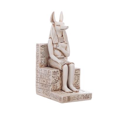 China Anubis Sheep Egyptian Dog Gods Resin Statue Figurine Sculpture Vintage Egyptian Figurine for sale