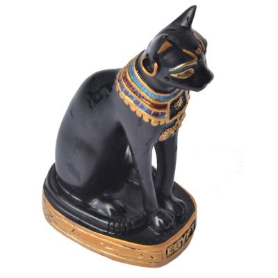 China European Resin Feline Goddess Egyptian Cat Statue For Home Decor Small for sale