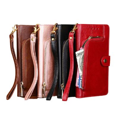 China Wholesale Custom Luxury Detachable Shockproof PU Leather 2 in 1 Magnetic Wallet Flip Phone Case for sale