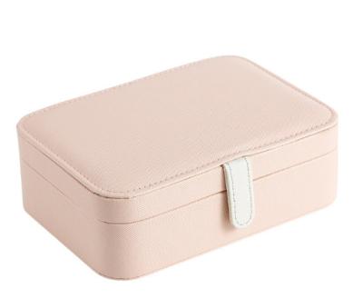 China Europe and America Customized Portable European and American Style PU Leather Jewelry Price Storage Box for sale