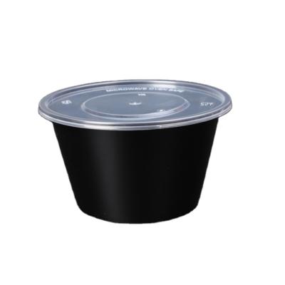 China BPA Free Restaurant Round Plastic Packing Food Storage Container Sauce Bowl With Lids for sale