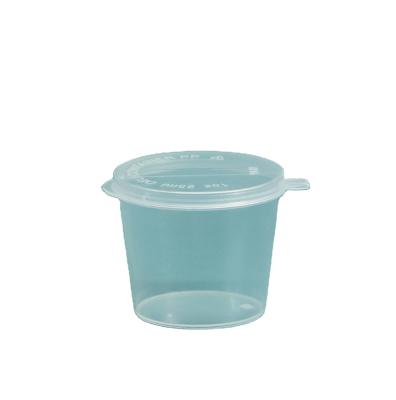 China Wholesale Leak Proof Portable Snack Bowl Leak Proof Plastics Sauce Cups Meal Prep Containers Recyclable for sale