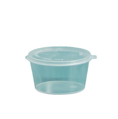 China Price Leak Proof / Snack Bowl Suitable Leak Resistant Disposable Sauce Cups Plastic Food Containers With Airtight Lids for sale