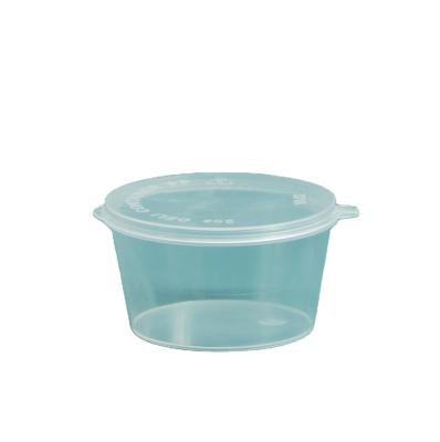 China Leakproof / Snack Bowl Bpa Free Plastic Sauce Cups Reusable Sauce Containers Disposable Food Canisters for sale