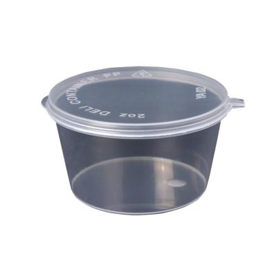 China Leak Proof/Snack Bowl Top Leak Proof Plastic Sauce Cups Portable Storag Sauce Food Contain With Lids for sale