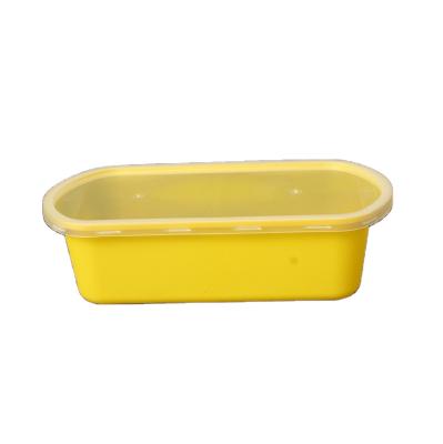 China Wholesale 880ML Plastic Takeaway Sushi Bowl Leakproof Disposable Snack Containers High Quality With Lid for sale