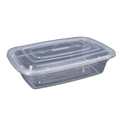 China BPA Free Rectangular Eco Friendly Food Disposable Containers With Lids for sale