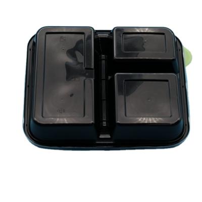 China Disposable Microwave Container Takeaway Food Storage Containers Kitchen Food Clear Lunch Box for sale