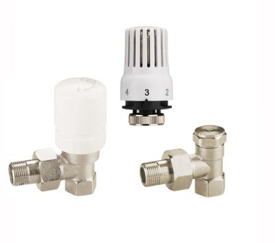 China Modern Threaded Thermostatic Radiator Valve Return Radiator Valve Kit With EN215 Certificate for sale