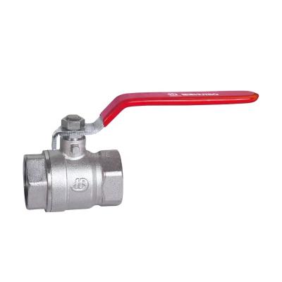 China General Nickel Plated Brass Ball Valve 3/4