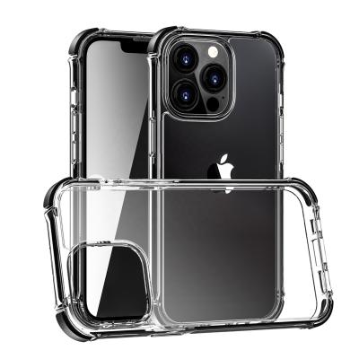 China Anti-drop For iPhone 13/13Pro/13ProMax iPhone 13 Phone Back Cover Shockproof Clear Transparent Hybrid Cases for sale