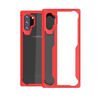 China TPU Bumper and Clear PC TPU Back Bumper Hybrid Phone Back Cover For Samsung Galaxy Note 10 Pro Case Shockproof for sale