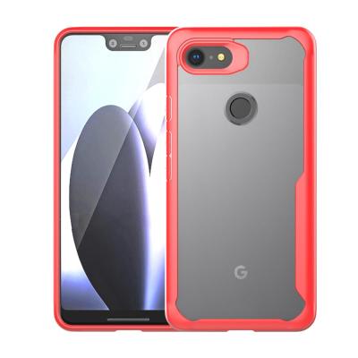 China Shockproof Anti-fall Hybrid For Phone Pixel 3 Case Cover For Google Pixel 3XL Case Clear PC TPU Transparent for sale