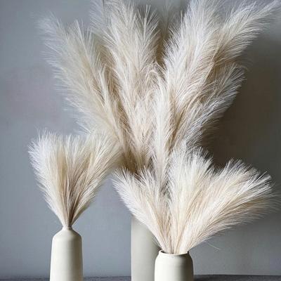 China 2021 Hot Selling Pampas Grass Amazone Decoration Artificial Flower 9 Branch 17 Inch Faux Pampas Grass For Home Decoration for sale