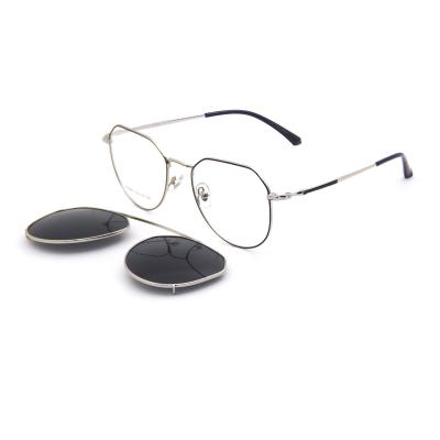 China CLIP ON GLASS New Polarized Clip On Magnetic Sunglasses Metal Optical Frames Models for sale