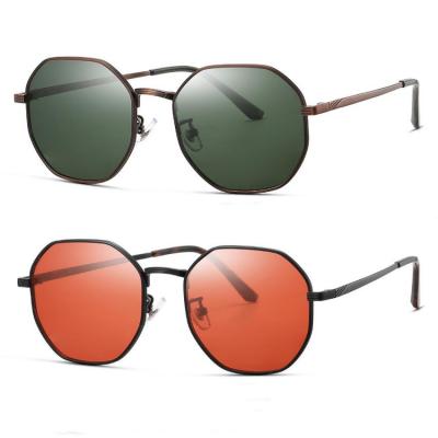 China Fashion High Quality UV400 Sunglasses Polarized Oversized Sunglasses 2022 New Arrival Unisex Metal Sunglasses for sale