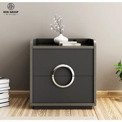 China practice & Modern Bedroom Accent Console Table Melamine Wooden Practical Bedside Cabinet Nightstand With Drawer for sale