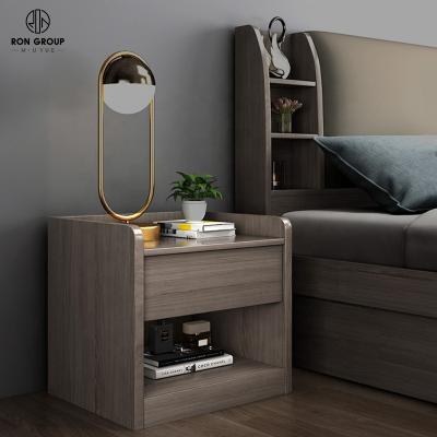 China practice & Modern Wooden Convenient Melamine Console Table Bedside Cabinet Nightstand Convenient With Drawer for sale