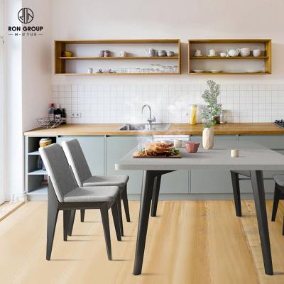 China Easy To Clean 1.8m Wholesales Melamine Square Shape 1.6m Anti Scratch Heat Resistant Solid Wood Dining Room Sets for sale