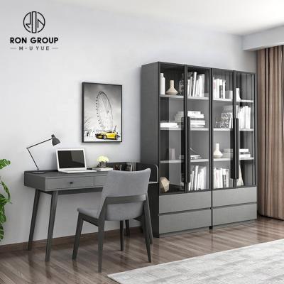 China Retail Wholesale Retail Simple Minimal Style Legs Home Study Computer Solid Wood Wood Desk With Monitor Storage for sale