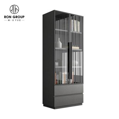 China Expandable Wholesales Retail Anti Fall Modular Easy Assemble Wooden Display Cabinet Shelf Bookcase For Home Office for sale