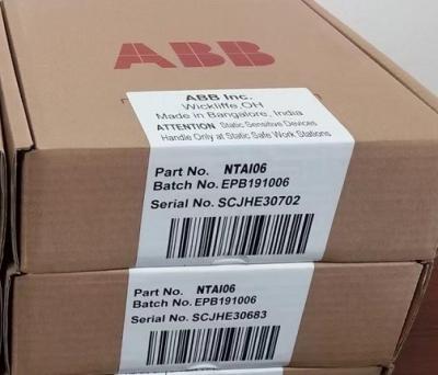 China NTAI06 ABB Bailey Analog Input Termination Unit 16 CH AI Termination Unit for sale