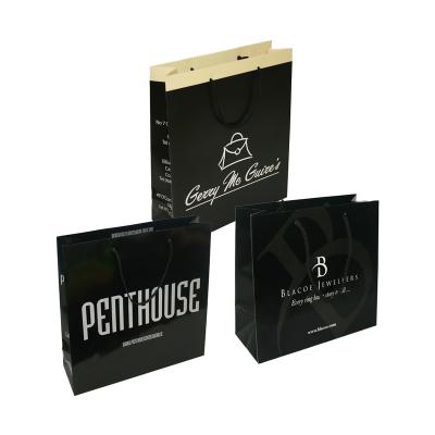 China Large Recyclable Manufacturing Jewelry Gift Bag Packaging Small Shopping Paper Bags With Custom Logo Print for sale