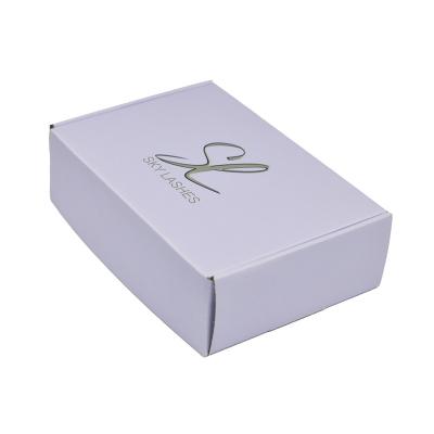 China Recyclable Custom Luxury White Corrugated Mailing Box Clothing Delivery Paper Packaging Mailing Boxes for sale