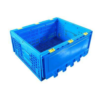 China Solid Plastic Cartons Folding Storage Box 600-360 Crates For Fruits And Vegetables for sale