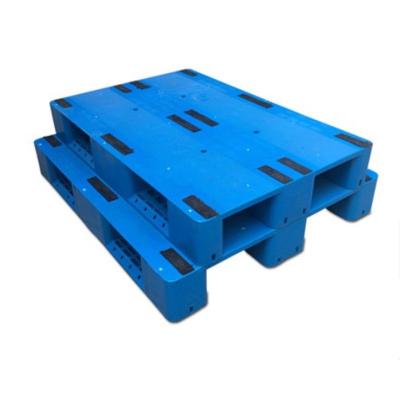 China Single Faced Steel Reinforced HDPE Stretching Flat Surface Heavy Duty Plastic Pallet for sale