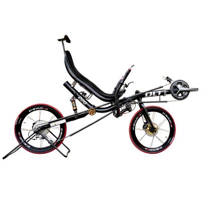 China Steel 2 Wheel 20 Inch 20 Speed ​​Aluminum Recumbent Racing Bicycle for sale