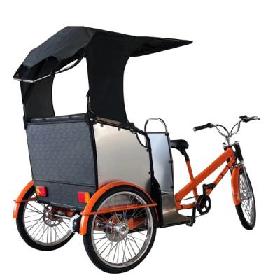 China 2022 Passenger Customized Electric Rickshaw 2 Passengers Tricycle Tour Car 3 Wheels Bikes Bicycles Scooter Wheels Pedicab For Rental for sale