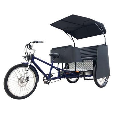 China Passenger Motor 500watt Or 800watt 5 Person Three Wheel Electric Assisted Rickshaw For Family Riding for sale