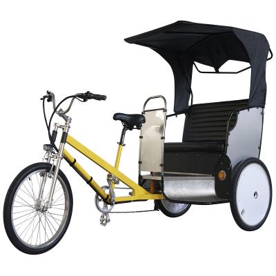 China Passenger City Velotaxi Three Wheel Guided Electric Tricycle Bike For 2 Passengers for sale