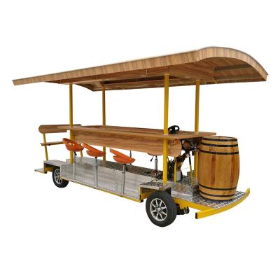 China Carbon Steel 15 Person Group Activity Festival Events Bachelor Party Single Party Beer Bike Movable Bar for sale