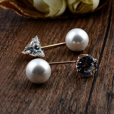 China Environmental Friendly Muslim Hijab Pins Zircon Collections Needles Pins Accessories Fashion Rhinestone Scarf Wholesale Hijab Brooch Pins for sale