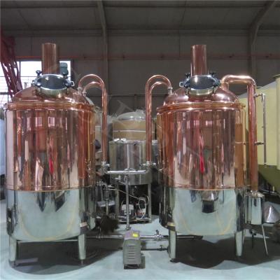 China 300L craft beer equipment with red copper brewhouse for sale