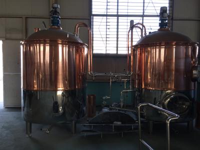 China 500L beer manufacturing equipment with red copper brewhouse for sale