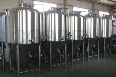 China 1000L food grade stainless steel fermentation tanks mirror polished for beer brewing in hotel and brewery for sale