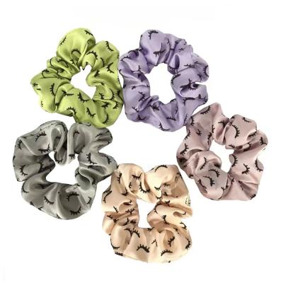 China Women Hair Tying and Decorating Fashion Accessories Eyelashes Type Color Hair Scrunchies Popular Elastic Hair Bands for sale