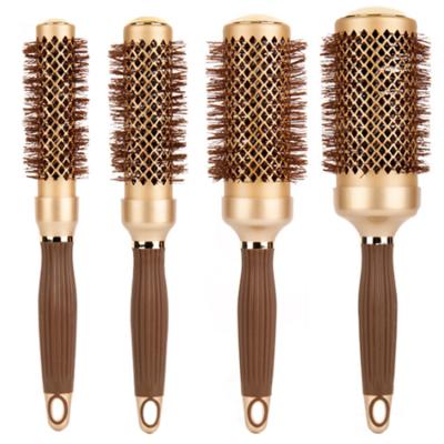 China Wholesale Plastic Round Comb Premium Private Label Hair Detangling Brush Custom Hair Extension Brush for sale