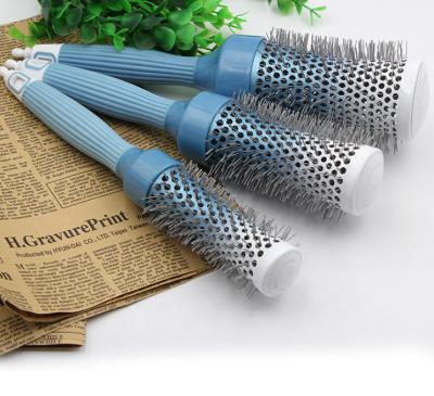 China Boar Blend Bristle Brush Waterproof High Quality Nylon Comb Around Rolling Hair Sweep Ceramic Hair Brushes Wholesale for sale