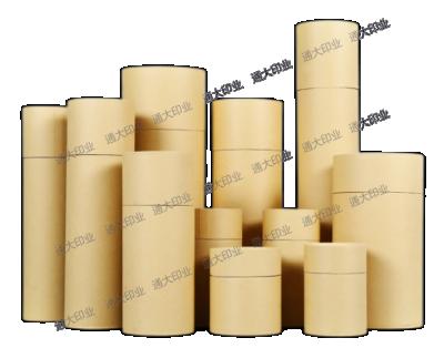 China Factory Customized Recyclable Kraft Paper Thick Gray Board Round Paper Tube With Gift Box Paper Box for sale