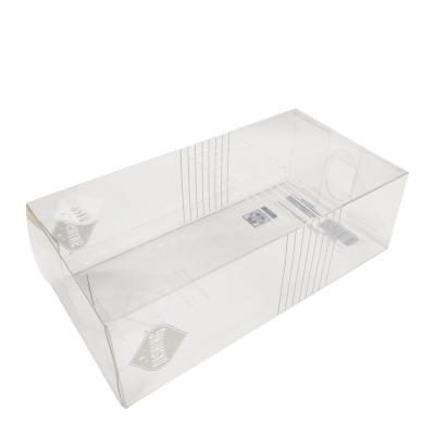 China Factory Customized Clear Plastic Boxes Recyclable Logo Cube Gift Box Crytal Vinyl PVC Packaging Box for sale