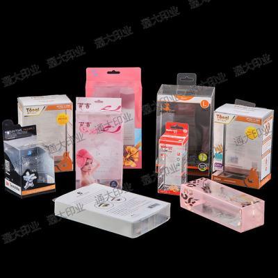 China Factory Customized Environmental Friendly Cosmetics Gift Goods Recyclable Packaging PVC Plastic Box for sale