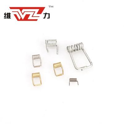 China Weili Manufacturer Customized Stainless Steel Small Double Coil Torsion Spring for sale