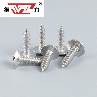 China Pan Weili Customized Nickel Plated Round Cross Head With Self Tapping Screws PWA Pan Head Meson Screws for sale