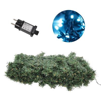 China Hot Sale Artificial Green Vine Garland LED Garden Decorative White Light Christmas Lights Holiday Decoration Lighting 80LED 5m Long for sale